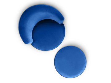 GEORGETTE TEA - Upholstered fabric easy chair with armrests by DOM Edizioni - view 3